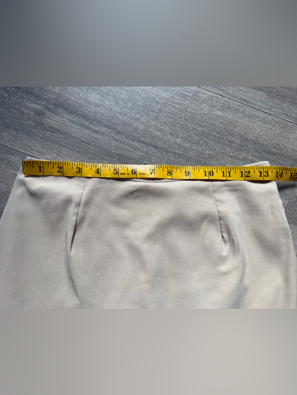 Vintage 90s Wild Cat Tan Mini Skirt w Built In Shorts. Size M - Picture 8 of 10